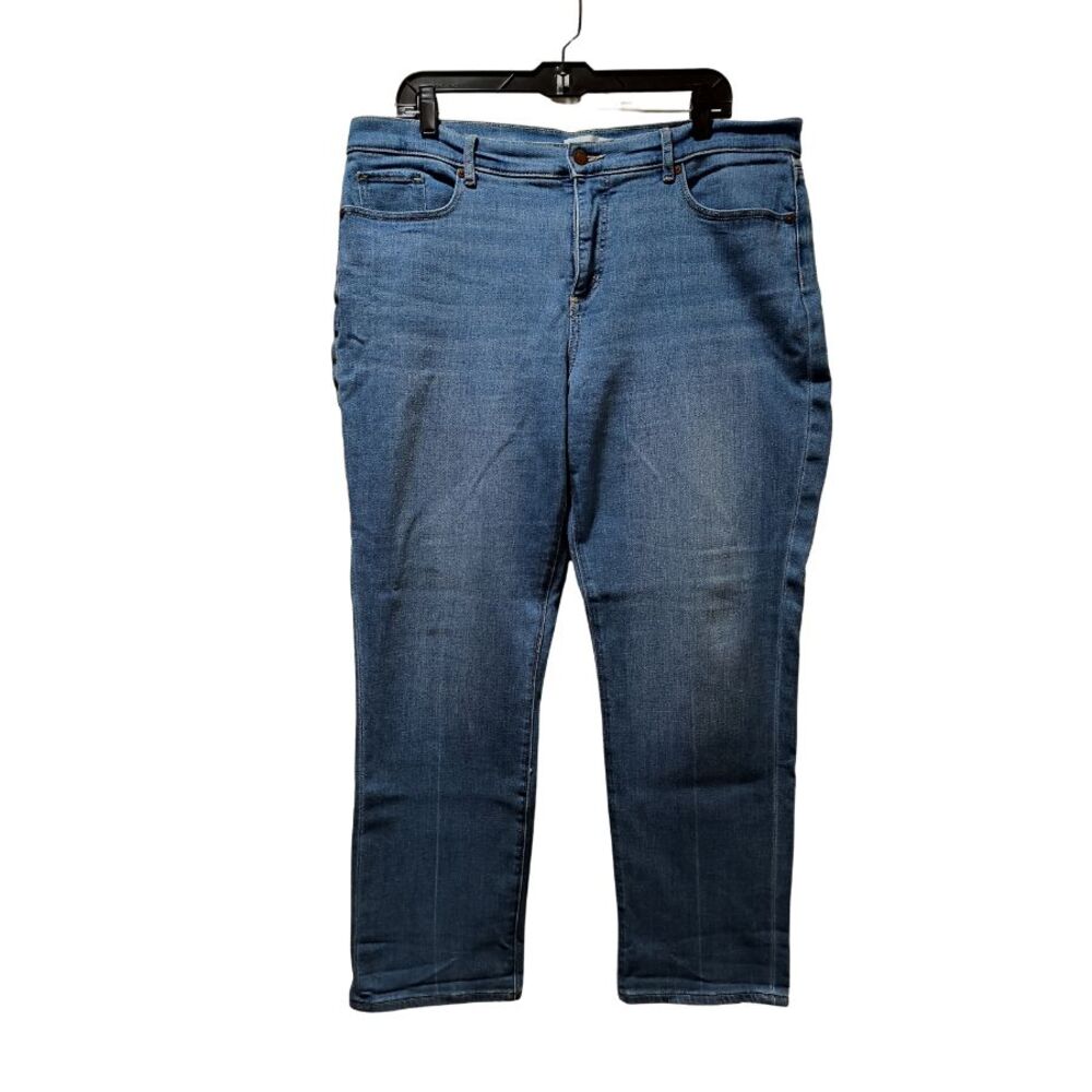 Made and Loved Loft The Girlfriend Jeans Women 14 Light Blue Stretch Denim 38x28